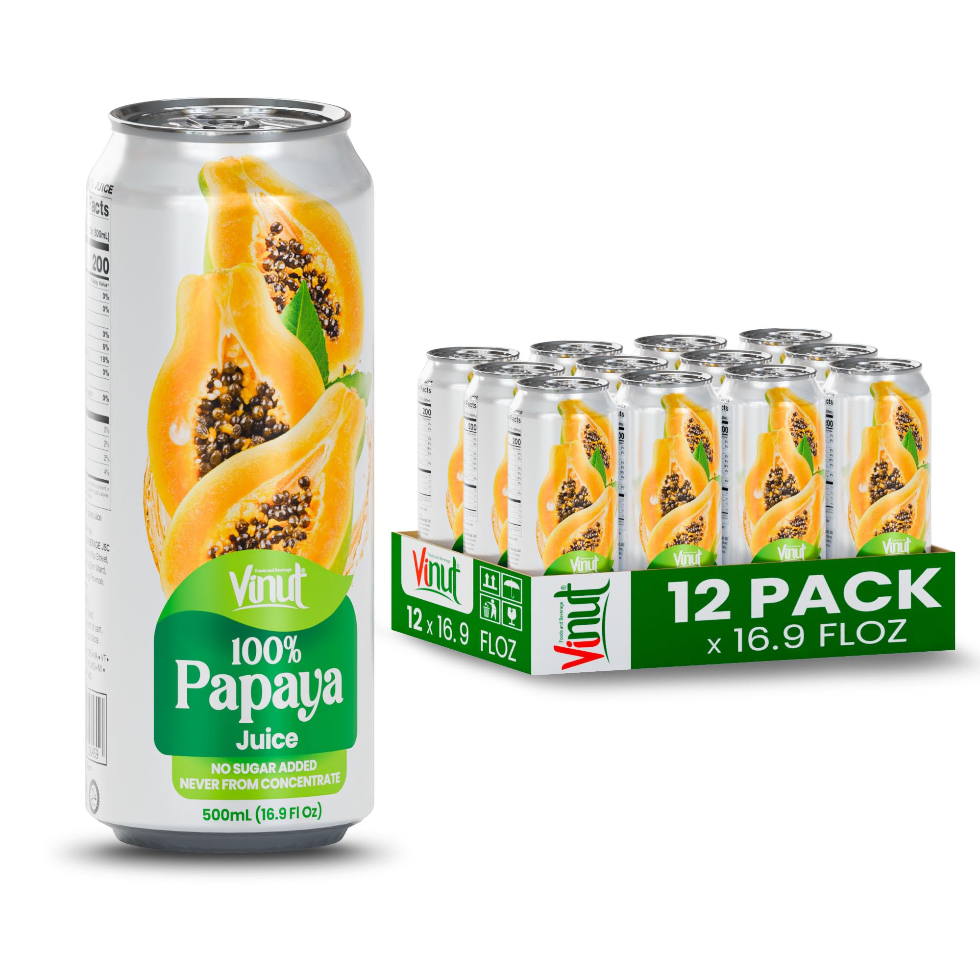 Amazon.com : VINUT 100% Papaya Juice, No Added Sugar, Not From